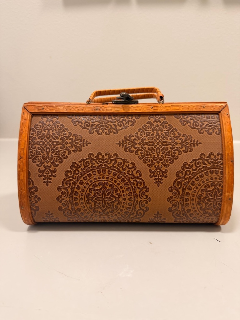 Hand-carved wooden purse Boho Vintage Style Clutch - Retails at $350 from artist